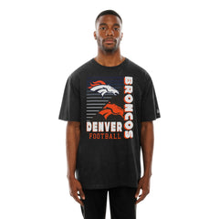 Denver Broncos New Era Enzyme Washed Oversized T-Shirt Black | NFL