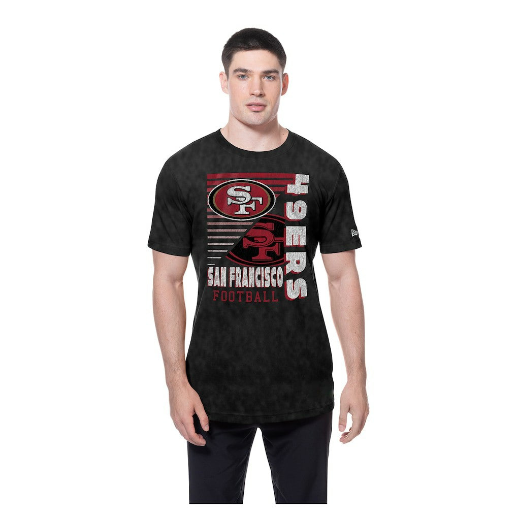 San Francisco 49ers New Era Enzyme Washed Oversized T-Shirt Black | NFL