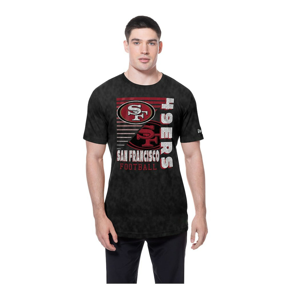 San Francisco 49ers New Era Enzyme Washed Oversized T-Shirt Black | NFL