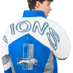 Detroit Lions Pro Player Shoulder To Shoulder Polyfill Full-Zip Hooded Jacket Blue | NFL