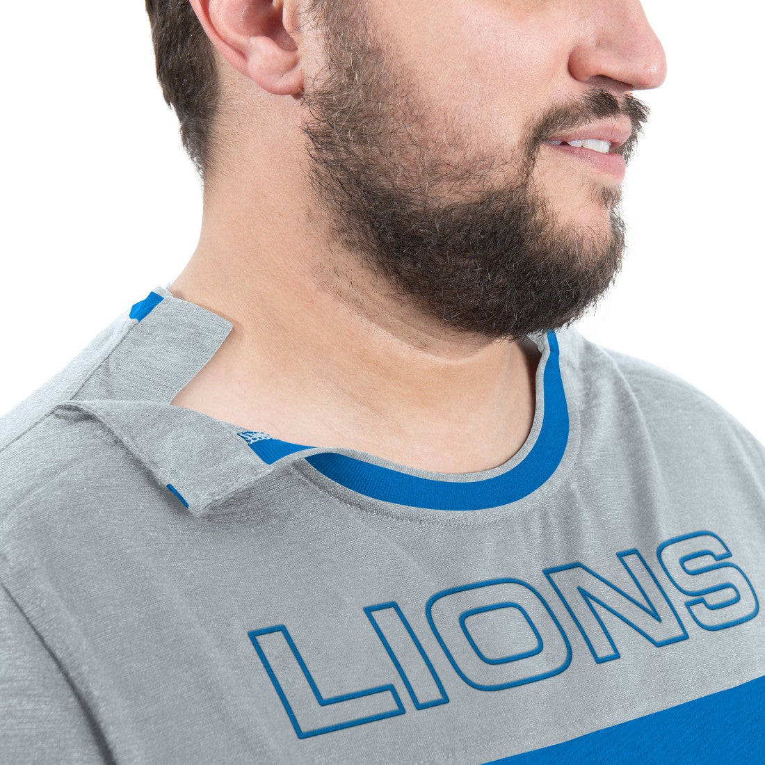 Detroit Lions G-III Sports by Carl Banks Adaptive Outlast Long Sleeve T-Shirt Blue/Silver | NFL