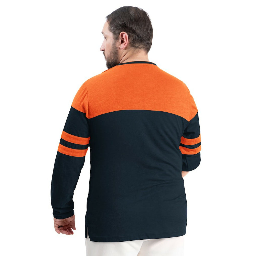 Chicago Bears G-III Sports by Carl Banks Adaptive Outlast Long Sleeve T-Shirt Navy/Orange | NFL