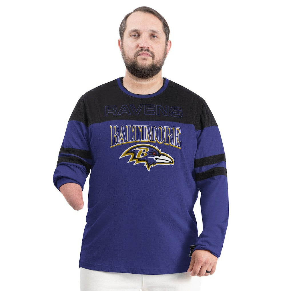 Baltimore Ravens G-III Sports by Carl Banks Adaptive Outlast Long Sleeve T-Shirt Purple/Black | NFL