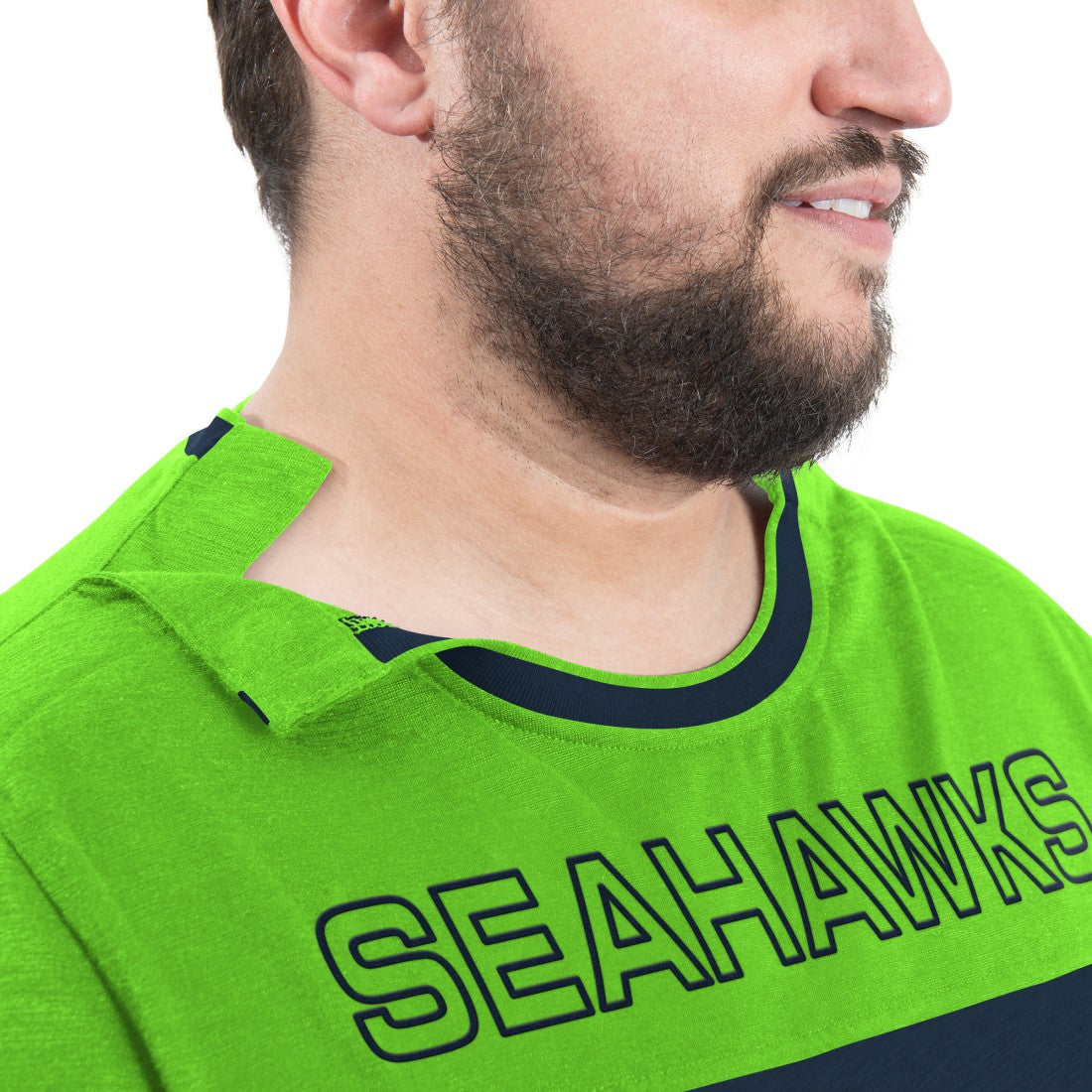 Seattle Seahawks G-III Sports by Carl Banks Adaptive Outlast Long Sleeve T-Shirt College Navy/Neon Green | NFL
