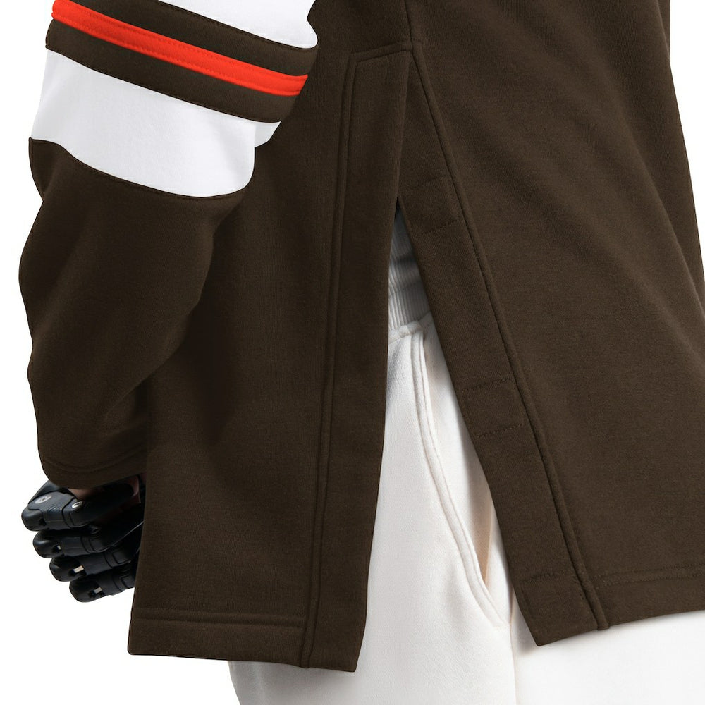 Cleveland Browns G-III Sports by Carl Banks Adaptive Lord Stanley Crewneck Sweatshirt Brown | NFL