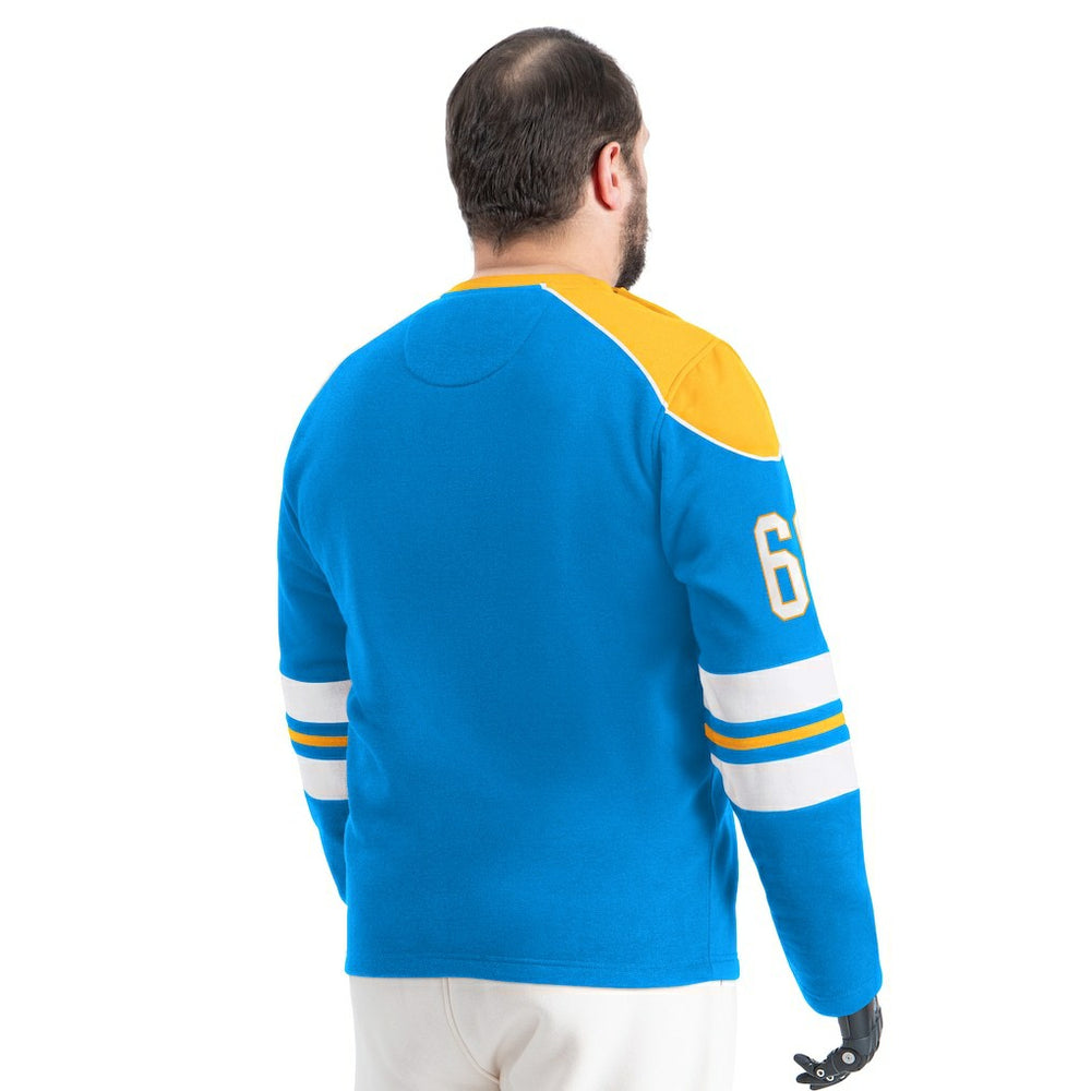 Los Angeles Chargers G-III Sports by Carl Banks Adaptive Lord Stanley Crewneck Sweatshirt Powder Blue | NFL