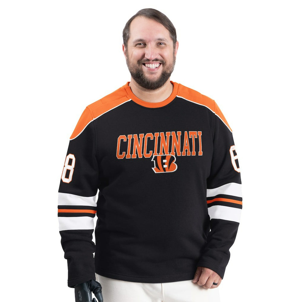 Cincinnati Bengals G-III Sports by Carl Banks Adaptive Lord Stanley Crewneck Sweatshirt Black | NFL