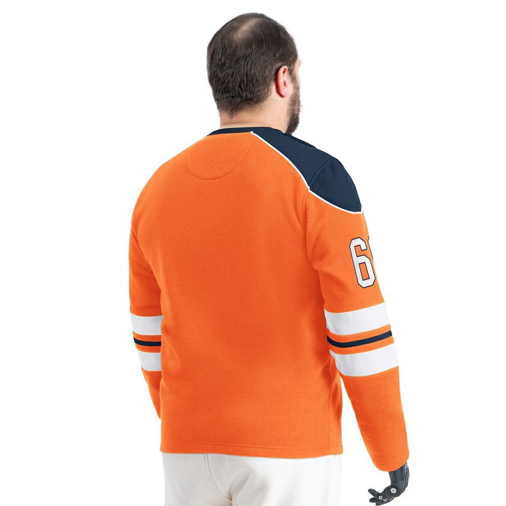 Denver Broncos G-III Sports by Carl Banks Adaptive Lord Stanley Crewneck Sweatshirt Orange | NFL
