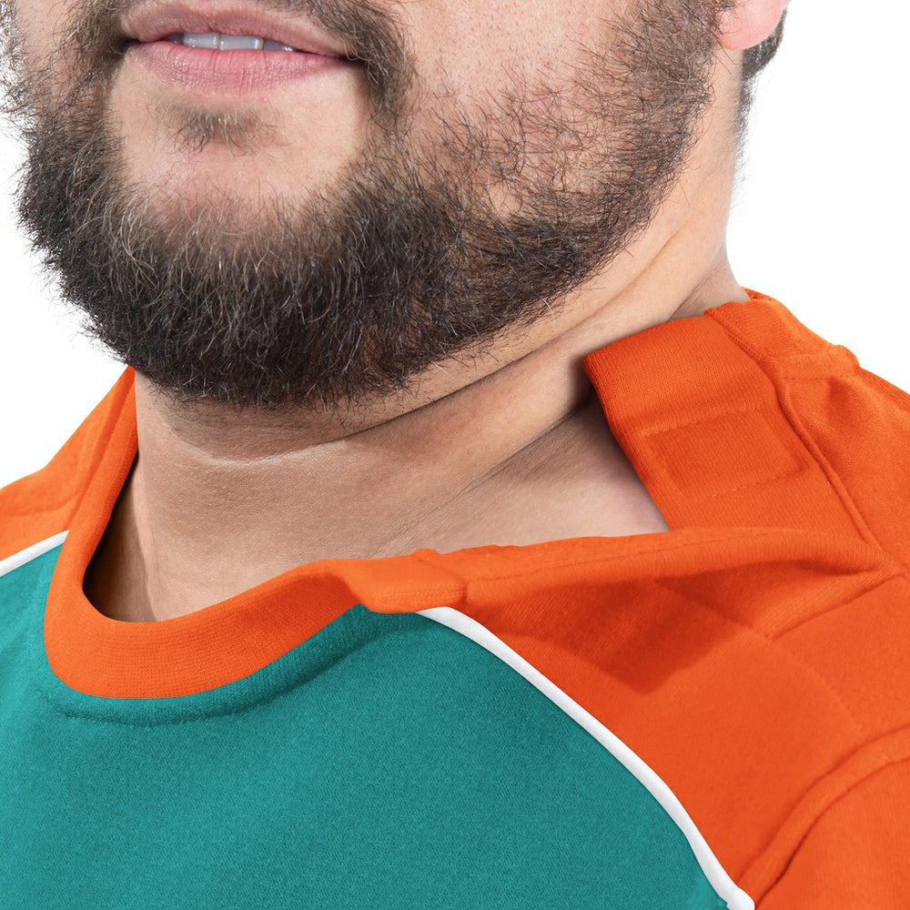 Miami Dolphins G-III Sports by Carl Banks Adaptive Lord Stanley Crewneck Sweatshirt Aqua | NFL