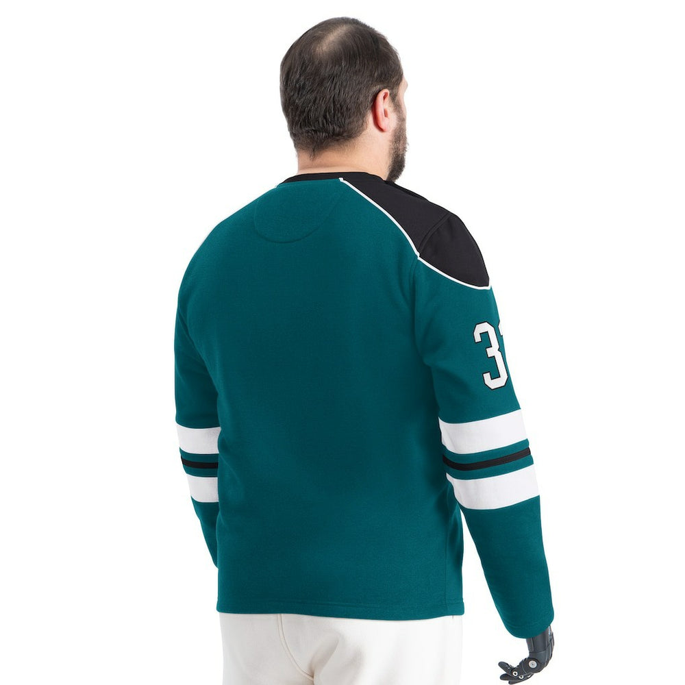 Philadelphia Eagles G-III Sports by Carl Banks Adaptive Lord Stanley Crewneck Sweatshirt Midnight Green | NFL