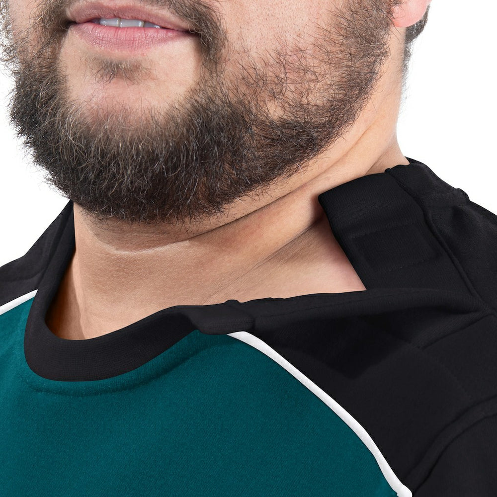 Philadelphia Eagles G-III Sports by Carl Banks Adaptive Lord Stanley Crewneck Sweatshirt Midnight Green | NFL