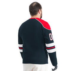 Houston Texans G-III Sports by Carl Banks Adaptive Lord Stanley Crewneck Sweatshirt Navy | NFL