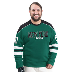 New York Jets G-III Sports by Carl Banks Adaptive Lord Stanley Crewneck Sweatshirt Green | NFL