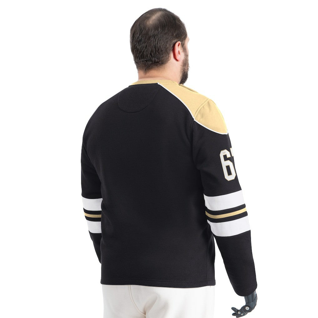 New Orleans Saints G-III Sports by Carl Banks Adaptive Lord Stanley Crewneck Sweatshirt Black | NFL