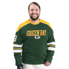Green Bay Packers G-III Sports by Carl Banks Adaptive Lord Stanley Crewneck Sweatshirt Green | NFL