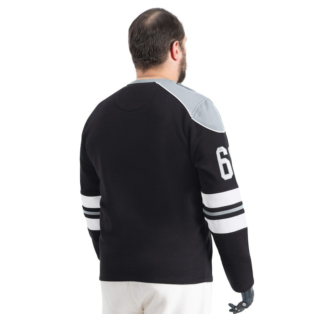 Las Vegas Raiders G-III Sports by Carl Banks Adaptive Lord Stanley Crewneck Sweatshirt Black | NFL
