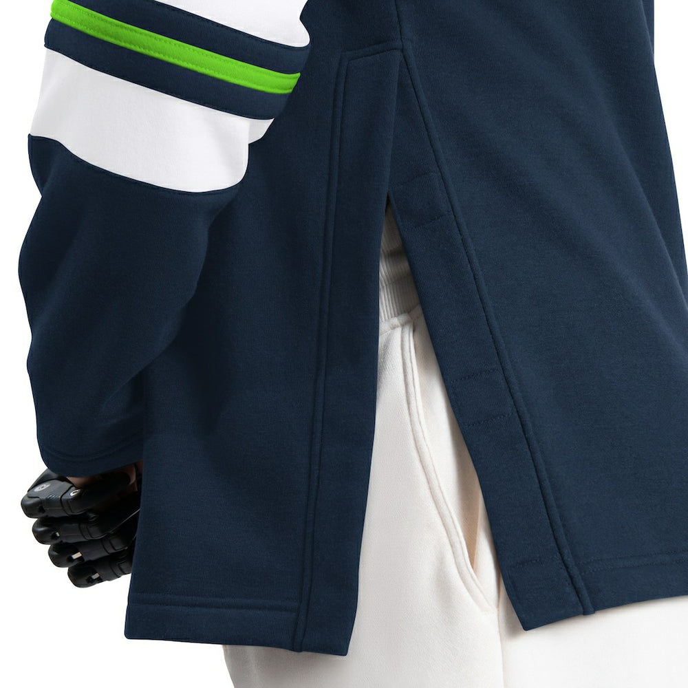 Seattle Seahawks G-III Sports by Carl Banks Adaptive Lord Stanley Crewneck Sweatshirt College Navy | NFL