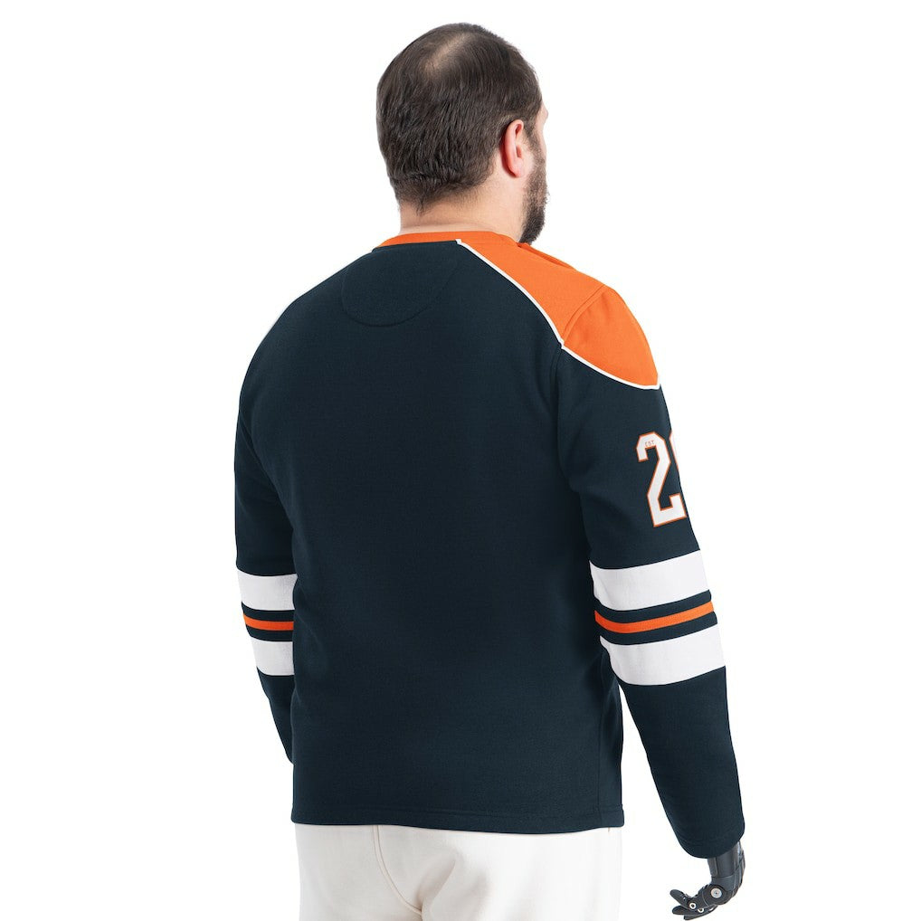 Chicago Bears G-III Sports by Carl Banks Adaptive Lord Stanley Crewneck Sweatshirt Navy | NFL