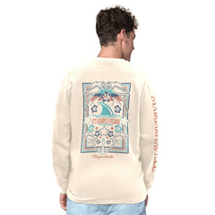 San Francisco 49ers Margaritaville Five O'Clock Henley Long Sleeve T-Shirt Cream | NFL