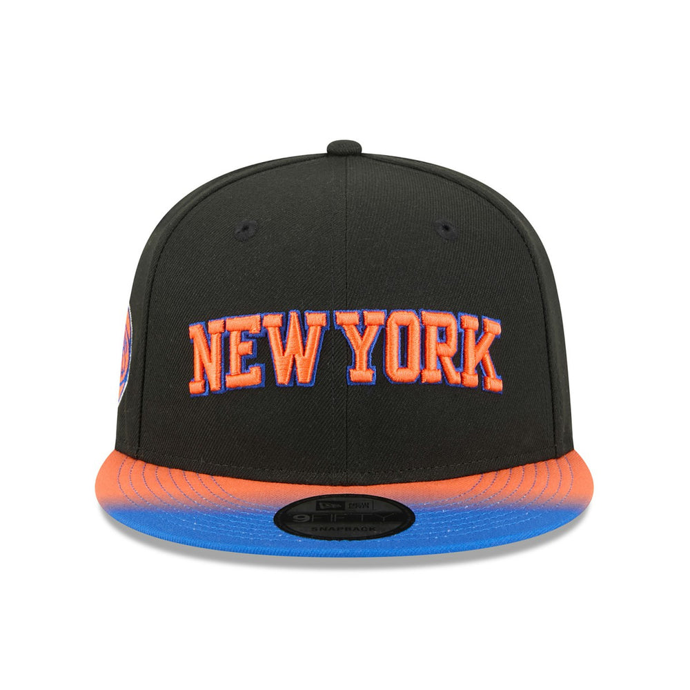 New York Knicks Jersey Hook Statement Edition 9FIFTY Snapback Hat Black/Blue - NBA