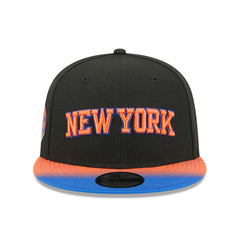 New York Knicks Jersey Hook Statement Edition 9FIFTY Snapback Hat Black/Blue - NBA
