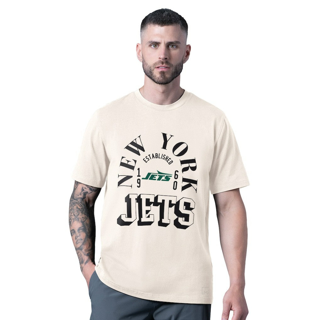 New York Jets MSX by Michael Strahan Whiteout Vintage T-Shirt White | NFL