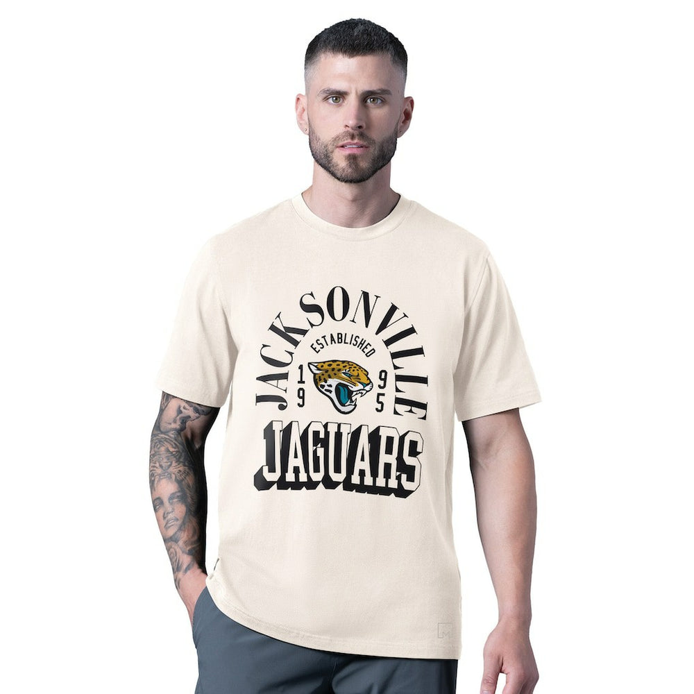 Jacksonville Jaguars MSX by Michael Strahan Whiteout Vintage T-Shirt White | NFL