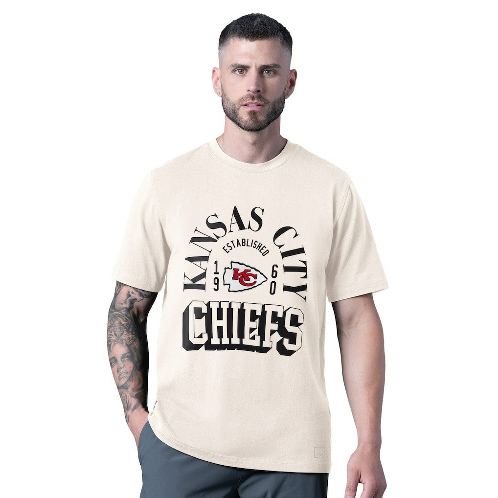 Kansas City Chiefs MSX by Michael Strahan Whiteout Vintage T-Shirt White | NFL