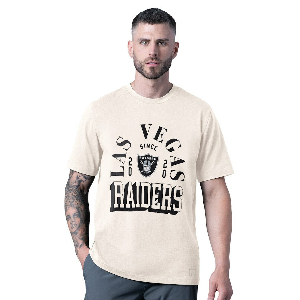 Las Vegas Raiders MSX by Michael Strahan Whiteout Vintage T-Shirt White | NFL