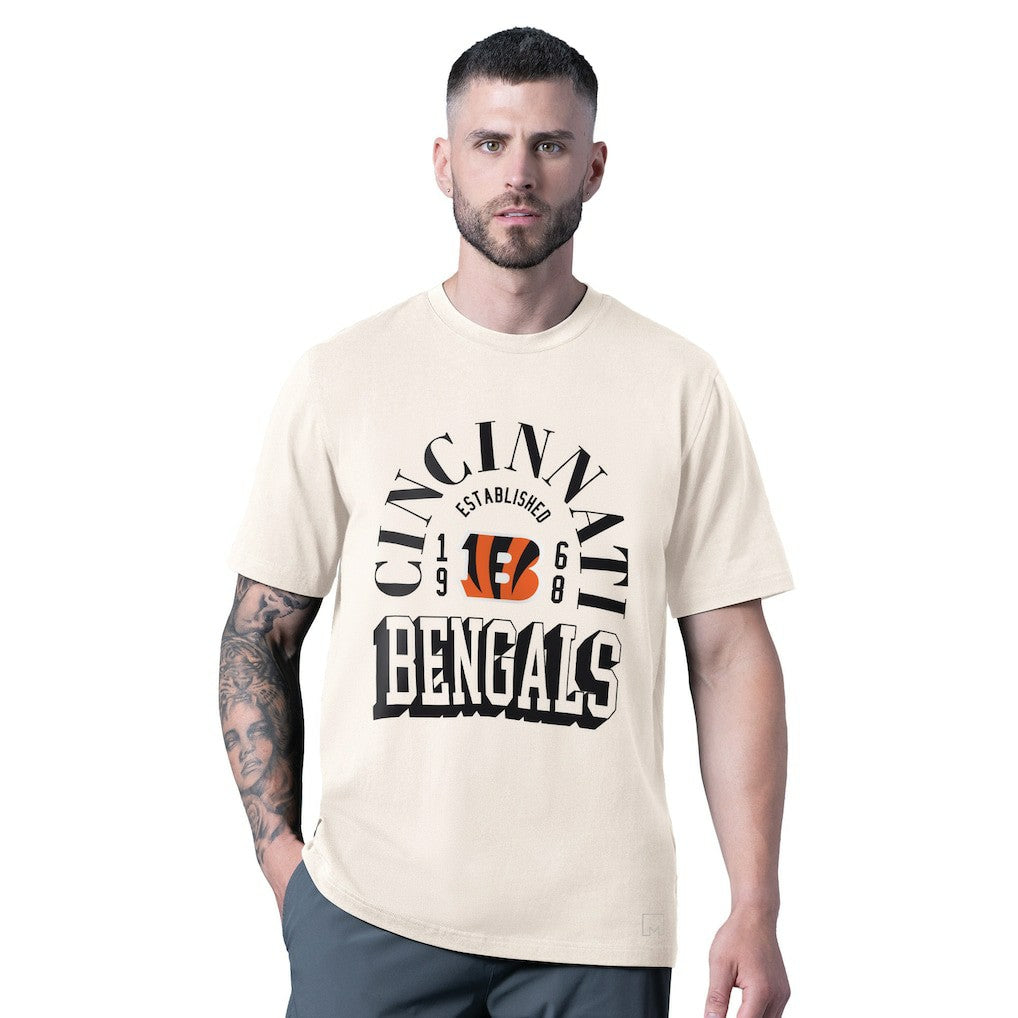 Cincinnati Bengals MSX by Michael Strahan Whiteout Vintage T-Shirt White | NFL