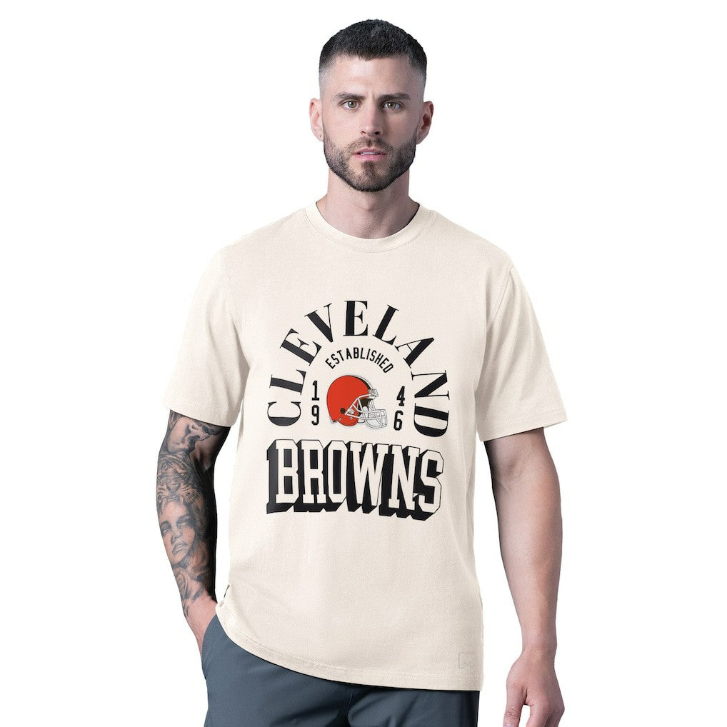 Cleveland Browns MSX by Michael Strahan Whiteout Vintage T-Shirt White | NFL