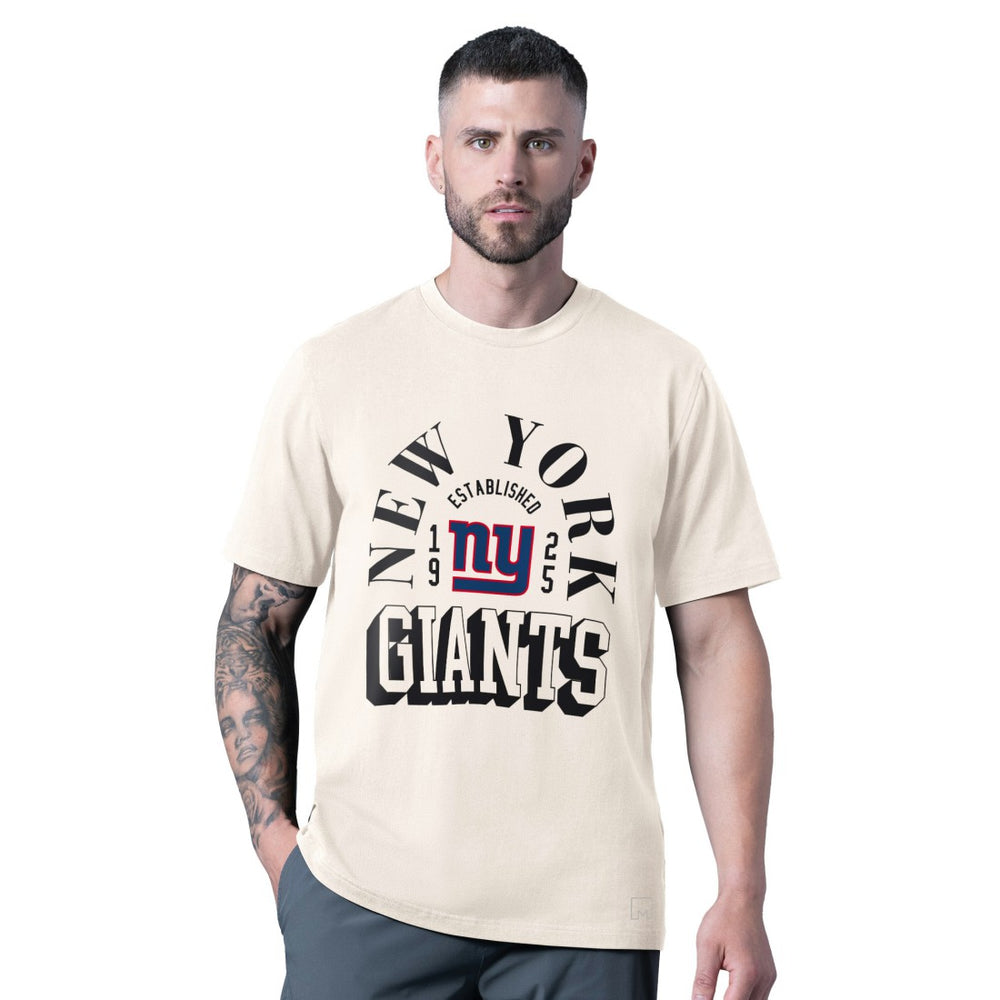 New York Giants MSX by Michael Strahan Whiteout Vintage T-Shirt White | NFL