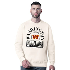 Washington Commanders MSX by Michael Strahan Whiteout Tri-Blend Sweatshirt White | NFL