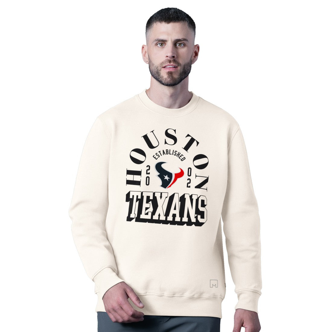 Houston Texans MSX by Michael Strahan Whiteout Tri-Blend Sweatshirt White | NFL