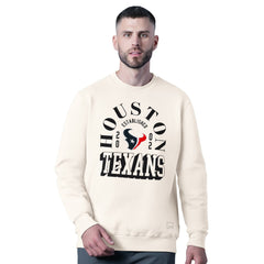 Houston Texans MSX by Michael Strahan Whiteout Tri-Blend Sweatshirt White | NFL