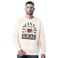 Cincinnati Bengals MSX by Michael Strahan Whiteout Tri-Blend Sweatshirt White | NFL