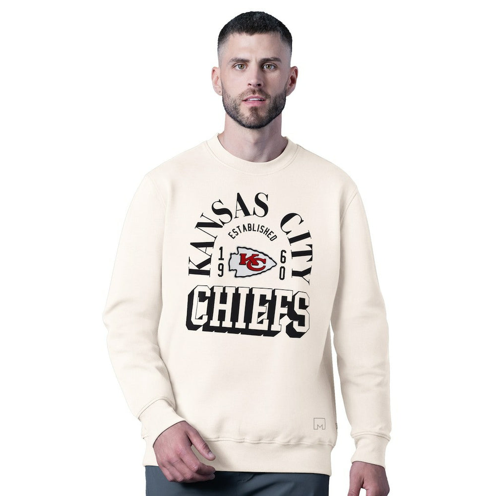 Kansas City Chiefs MSX by Michael Strahan Whiteout Tri-Blend Sweatshirt White | NFL