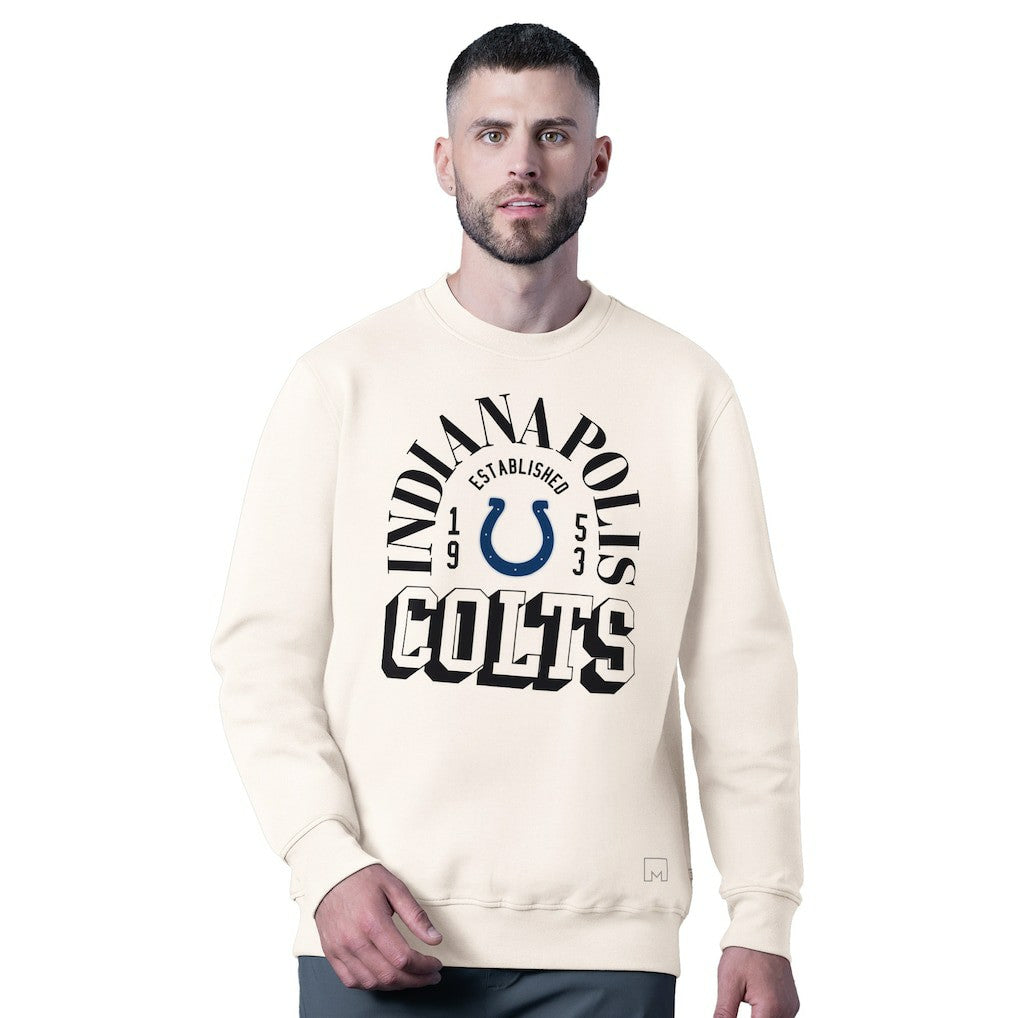 Indianapolis Colts MSX by Michael Strahan Whiteout Tri-Blend Sweatshirt White | NFL