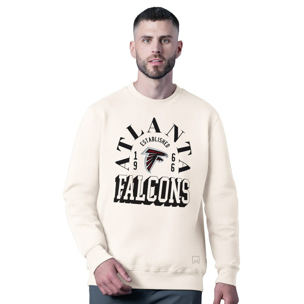 Atlanta Falcons MSX by Michael Strahan Whiteout Tri-Blend Sweatshirt White | NFL