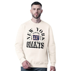 New York Giants MSX by Michael Strahan Whiteout Tri-Blend Sweatshirt White | NFL