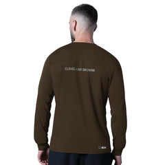 Cleveland Browns MSX by Michael Strahan Forward Long-Sleeve T-Shirt Brown | NFL