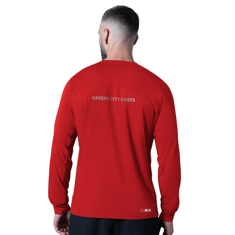 Kansas City Chiefs MSX by Michael Strahan Forward Long-Sleeve T-Shirt Red | NFL