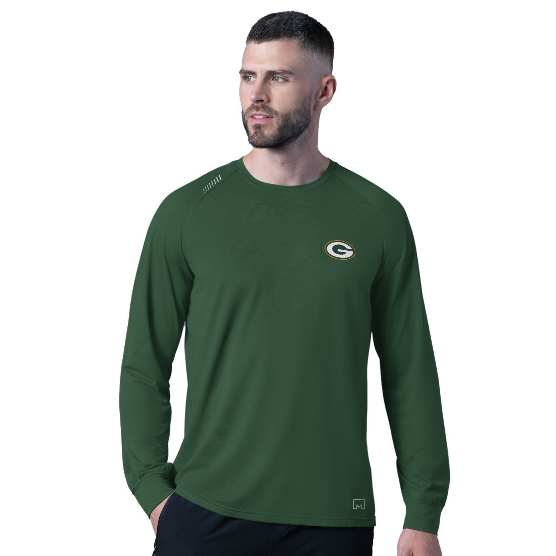 Green Bay Packers MSX by Michael Strahan Forward Long-Sleeve T-Shirt Green | NFL