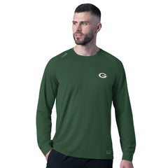 Green Bay Packers MSX by Michael Strahan Forward Long-Sleeve T-Shirt Green | NFL
