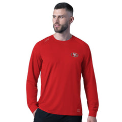 San Francisco 49ers MSX by Michael Strahan Forward Long-Sleeve T-Shirt Red | NFL