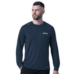 Seattle Seahawks MSX by Michael Strahan Forward Long-Sleeve T-Shirt Navy | NFL