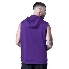 Minnesota Vikings MSX by Michael Strahan Tri-Blend Rebound Sleeveless Hoodie Purple | NFL