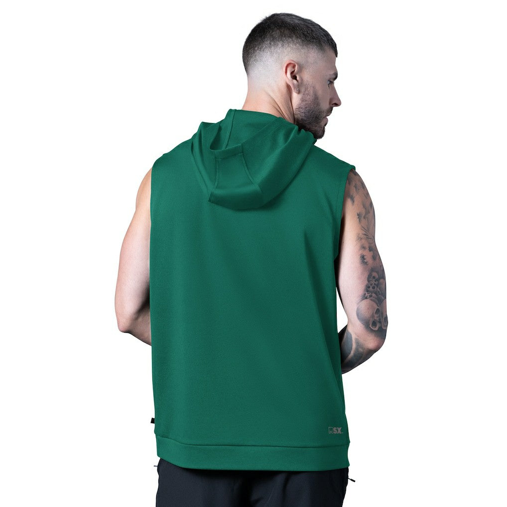 New York Jets MSX by Michael Strahan Tri-Blend Rebound Sleeveless Hoodie Green | NFL