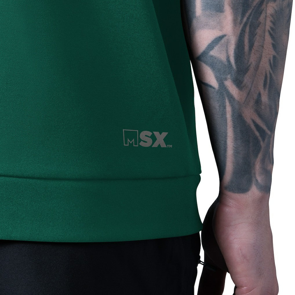 New York Jets MSX by Michael Strahan Tri-Blend Rebound Sleeveless Hoodie Green | NFL
