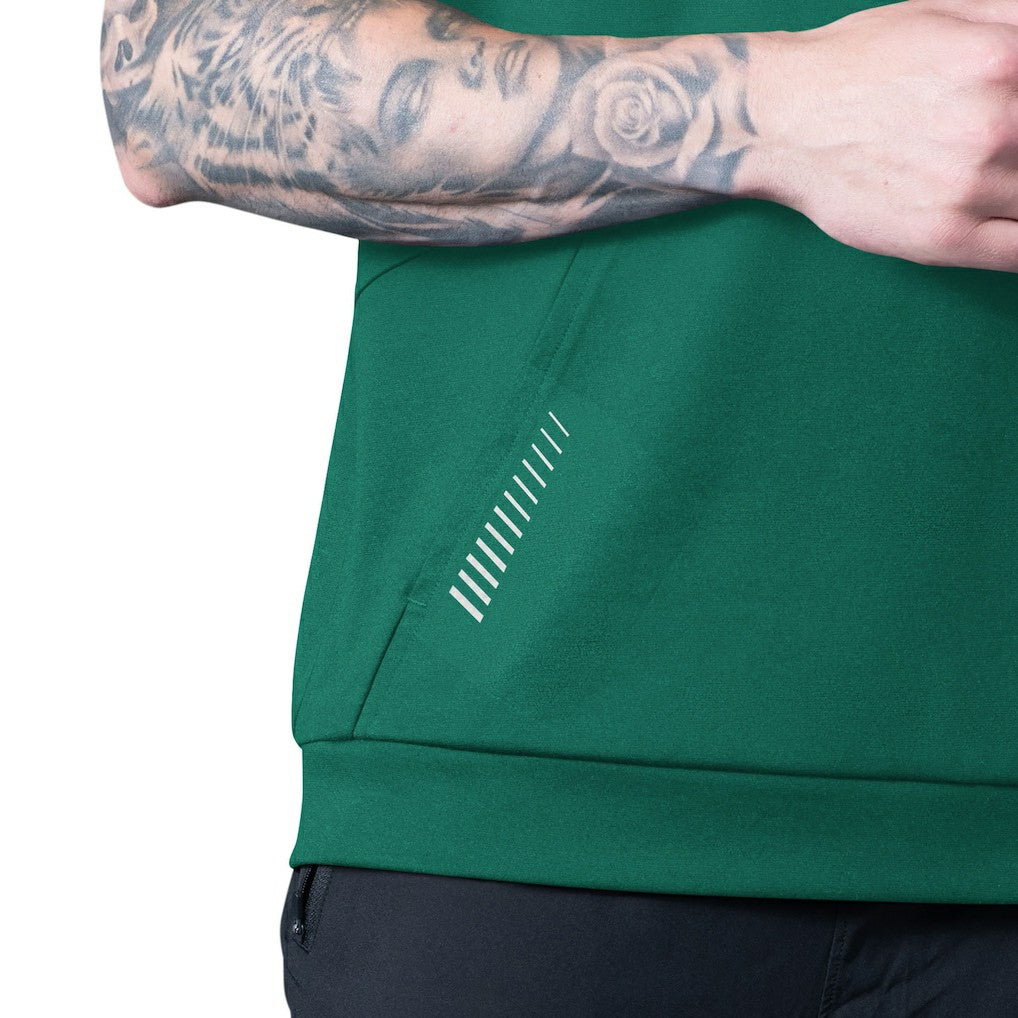 New York Jets MSX by Michael Strahan Tri-Blend Rebound Sleeveless Hoodie Green | NFL